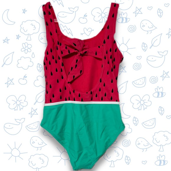 VIGOSS Girls' Watermelon One-Piece Swimsuit - Picture 2 of 2